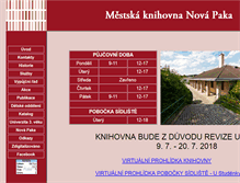 Tablet Screenshot of knihovna.munovapaka.cz